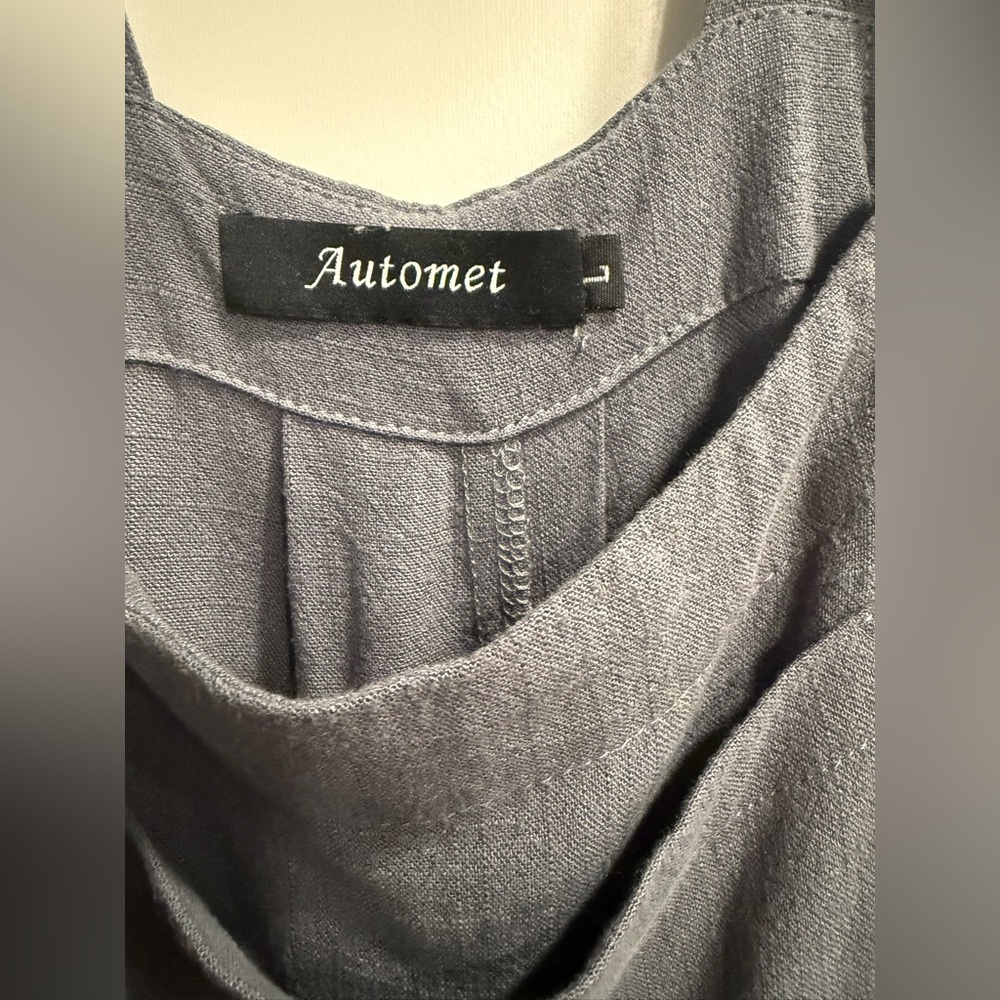 Automet Jumpsuits Overalls Wide Leg
Grey Blue, size Large - Picture 6 of 6